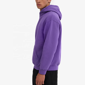Hoodie surdimensionné personnalisé 100% coton molletonné épais, streetwear de haute qualité, unisexe, pour hommes et femmes, avec logo, séchage rapide - Product Image 2