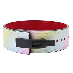 Ceintures de musculation à levier en cuir pour la musculation et le powerlifting, fabriquées sur mesure par le fabricant, avec soutien dorsal pour l'entraînement en salle de sport - Product Image 4