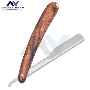 Rasoir de Barbier Professionnel à Lame Coulissante avec Manche en Bois de Qualité Supérieure, Personnalisable avec Logo, pour Salon de Coiffure - Product Image 4