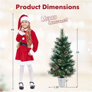 Albero di Natale da Tavolo a Batteria da 3 Piedi, Decorazione Natalizia - Product Image 4