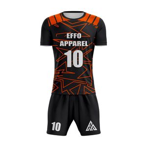 Uniformes de Fútbol Personalizados para Adultos con Logotipo OEM, Ropa Deportiva al por Mayor, Camiseta de Fútbol Personalizada con Nombre y Número, 100% Poliéster - Product Image 4