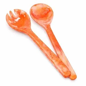 Ustensiles de service élégants et écologiques FAIZA CRAFT pour salades, motif tourbillon en résine, compatibles lave-vaisselle, personnalisables, compatibles micro-ondes, pour la famille - Product Image 6
