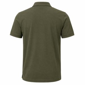 Camisa de Piqué de Manga Corta para Hombre, Color Verde Oliva, Casual, Transpirable, de Poliéster Tejido, Corte Regular, Personalizable ODM - Product Image 3