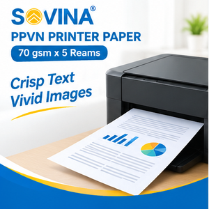 PPVN Matte <b>Printer</b> <b>Paper</b> 25x36 Inch 70gsm 92% Whiteness Digital Printing 5 Reams/Carton 500 Sheets/Ram - Product Image 3