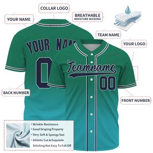 Camiseta de Béisbol Personalizada, Sublimada, Nuevo Estilo, con Tela de Secado Rápido y Mejor Calidad, Camisetas al Por Mayor - Product Image 4