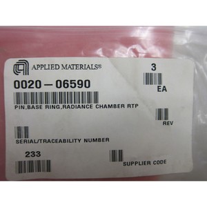 4 AMAT 0020-06590 PIN, แหวนฐาน, ห้องเรเดียนซ์ - อุปกรณ์และอะไหล่เซมิคอนดักเตอร์ระดับโลกที่เชื่อถือได้ - Product Image 1