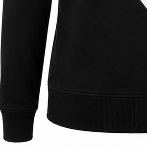 Sudadera con capucha para mujer, personalizada, blanca y negra, con 2 paneles cruzados, cremallera completa, bloques de color, manga larga, informal, para hermandades universitarias - Product Image 6