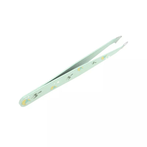 Professional Printed Pattern Eyebrow Tweezer Precision <b>Pointed</b> Slant Tip Stainless Steel Hair <b>Removal</b> Tweezer Cute Custom Design - Product Image 2