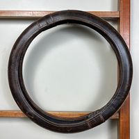 Nouvelle Housse de Volant de Voiture en Cuir Véritable Façonnée à la Main, Antidérapante, Motif Floral, Toutes Saisons, en Cuir de Vachette, Accessoires Auto 2026