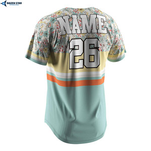 Full Button <b>Baseball</b> <b>Jersey</b> Custom Print Team Wear <b>Bulk</b> Wholesale Quick Dry <b>Baseball</b> <b>Jersey</b> Custom Sublimation Team Sports Shirt - Product Image 4