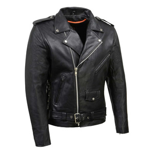 Mens Biker <b>Jacket</b> Leather Street Style Asymmetrical Zipper Fashion <b>Motorcycle</b> <b>Jacket</b> Custom OEM Supplier - Product Image 5