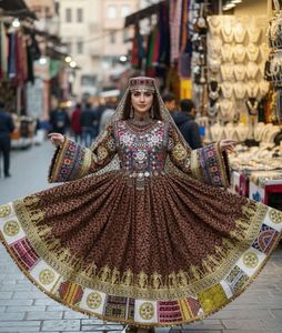 OEM ODM Service Heavy Embroidery Afghani <b>Dress</b> Women Breathable Long Sleeves Afghan Kuchi Formal Party Wedding <b>Dresses</b> Available - Product Image 4