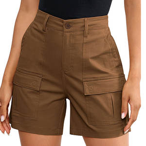Shorts Cargo para Mujer, Cintura Alta, 100% Algodón, Transpirables, de Secado Rápido, Corte Regular, Ropa Casual de Verano, Más Vendidos - Product Image 5