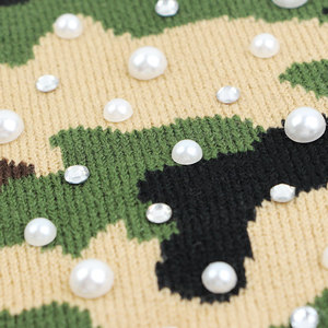 Gorro de Punto Elástico con Pedrería Premium, Gorro de Punto Cálido y Llamativo con Brillo - Product Image 3