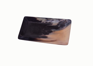 Plateau artisanal en corne de buffle poli naturel, bol de service pour salade et fruits, idéal pour les fêtes, les mariages et la décoration intérieure - Product Image 3