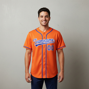 2026 Hot Selling Custom Printed 100% Polyester Sublimation Breathable Quick Dry Plus Size Short Sleeve Baseball Jersey for Men - Product Image 4