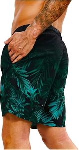 Shorts de Baño para Hombre con Estampado de Tortuga, Elásticos, de Poliéster/Algodón, Secado Rápido, Cintura con Cordón, Ropa de Playa Informal - Product Image 6