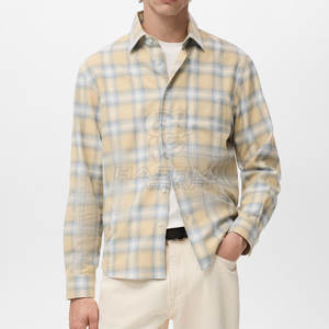 Chemise en flanelle à boutons, style décontracté et confortable, à carreaux, pour un usage quotidien en extérieur. - Product Image 2