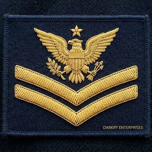 Écusson personnalisé fait main en fil d'or, motif couronne, ancre, épée, emblème, pour blazer, casquette, uniforme, service d'étiquetage artisanal de luxe - Product Image 4