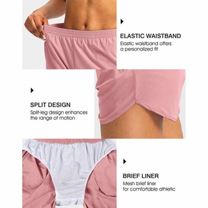 Shorts de course pour femmes en tissu éponge respirant et imperméable, taille mi-haute, taille élastique, séchage rapide, pour yoga et gym - Product Image 6