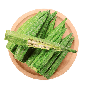 Vente en gros : Snack de gombo croustillant frit, légume vert frit, sac de 1 kg pour supermarchés et services de restauration - Product Image 1