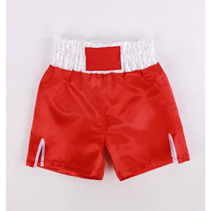 Pantalones Cortos de Boxeo de Satén Personalizados al por Mayor, Pantalones de Entrenamiento Lisos con Cintura Elástica Alta para Hombres y Mujeres - Product Image 2