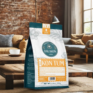 Café Dalakon Vietnam, Sabor Caramelo Dulce Suave, en Bolsa, Robusta Molido Premium, Tueste Ligero, OEM/ODM, Mejor Precio, Cafeinado - Product Image 4