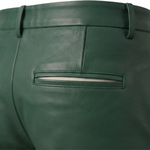 Shorts en cuir pour homme, style streetwear, confortables et respirants, avec ceinture élastique à la taille moyenne - Product Image 6