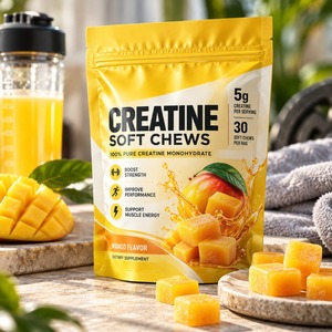 Creatina en Tabletas Masticables Personalizadas de Marca Privada OEM ODM, 5g, 30 Unidades, Sabor Mango, Suplemento Deportivo - Product Image 3