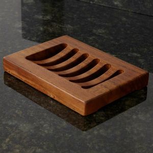 Top Selling Wood Soap Holder & Soap Dish Draining Holes Bathroom <b>Shower</b> Kitchen <b>Storage</b> Rack by Product From India - Product Image 2