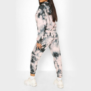Heavyweight Drop Shoulder Oversized Terry Cotton Camo Full DTG Print Hoodie Sweatpants Set Men Sportswear <b>Tracksuit</b> - Product Image 4