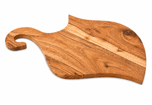 Planche à découper en bois avec poignée |   Planche de service artisanale |   Planche à découper pour fromages, charcuteries et pizzas - Product Image 4