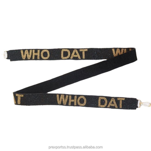 Handmade Embroidery Game Day Beaded Shoulder <b>Strap</b> Crossbody Purse Belt <b>Adjustable</b> Seed Beads Shoulder Bag Custom Wholesale - Product Image 6