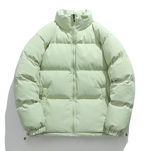 Wholesale Custom Winter Warm <b>Quilted</b> Bubble Down Padded Puffer Jackets With Hood - Product Image 6