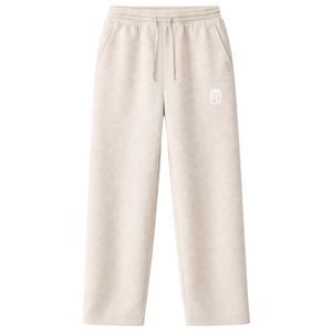 Ensemble décontracté pour homme : sweat à capuche zippé épais et pantalon de jogging en coton doux, style streetwear, couleur beige, ensemble de vêtements de sport tendance - Product Image 3