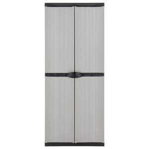 Armario de Almacenamiento para Jardín de PVC Gris Medio para Cobertizos y Almacenamiento al Aire Libre - Product Image 2