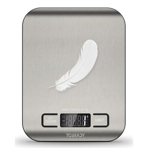 Balance de cuisine numérique 11 lb, design compact, 6 unités, écran LCD, fonction tare pour la pâtisserie, la cuisine saine et la mesure - Product Image 1