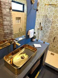 Classic Handmade Brass Wash <b>Basin</b> Premium Countertop Bathroom Vessel Sink Durable Decorative Luxury Interior Improvement Solutio - Product Image 6