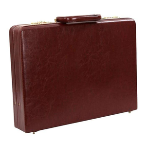 Maletín de Cuero Genuino de Lujo Color Marrón con Candado de Combinación, Bolsa de Documentos de Viaje Unisex de Alta Calidad para Negocios - Product Image 3