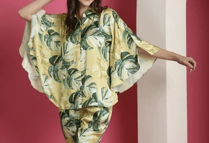 New Stylish Modest Stand Collar <b>Kaftan</b> Co-ord Set for Women Dubai Design Daily Evening Party Wear Polyester Anti-Wrinkle - Product Image 2
