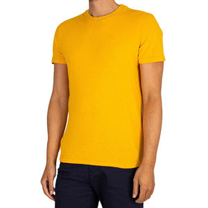 Camiseta de Manga Corta con Cuello Redondo para Hombre, de Poliéster/Algodón, Antiarrugas, Transpirable, de Color Sólido, Nuevo Diseño Informal, Precio al por Mayor - Product Image 3