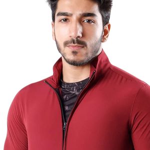 Sports <b>Jacket</b> 2.0 Lightweight Athletic Running Training <b>Zip</b>-<b>Up</b> Activewear Windbreaker for Men & Women Outdoor Fitness Burgundy - Product Image 6