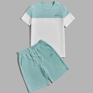 Conjunto de camiseta y pantalones cortos de gimnasio para hombre, de secado rápido, para entrenamiento deportivo, fabricante OEM. - Product Image 3