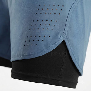 Factory Made Comfortable Regular Fit <b>Men</b> Awrah <b>Shorts</b> With Elastic Waist Long Design <b>For</b> Walking Training And Casual Wear - Product Image 5