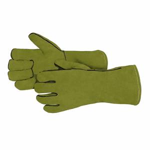 Guantes de Seguridad Industriales de Piel de Vacuno de Primera Calidad para Protección de Manos en Trabajos de Construcción, Bomberos, Hornos y Panadería - Product Image 5