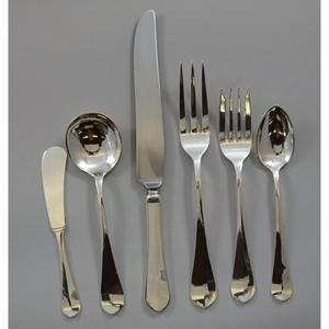Juego de Cubiertos de Acero Inoxidable Plateado Mate Forjado a Mano de Diseño Moderno, Cubiertos Martillados Ecológicos para Fiestas, Restaurantes y Hogar - Product Image 5