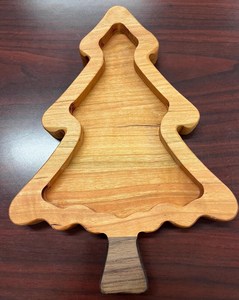 Tabla de madera navideña para exhibición, tabla de madera navideña para alimentos, tabla de madera navideña para charcutería, tabla de madera navideña para queso - Product Image 5