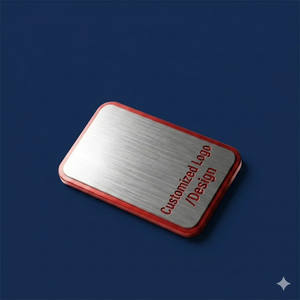 Placas de identificación metálicas personalizadas para logotipos, escaparates y regalos empresariales - Product Image 1