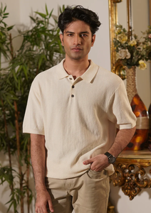 Nouveau Polo d'été pour homme à manches courtes, respirant, en tricot rayé viscose/polyester, décontracté - Product Image 2