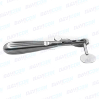 Coupe-doigts manuel réutilisable en acier inoxydable à finition mate, instrument chirurgical